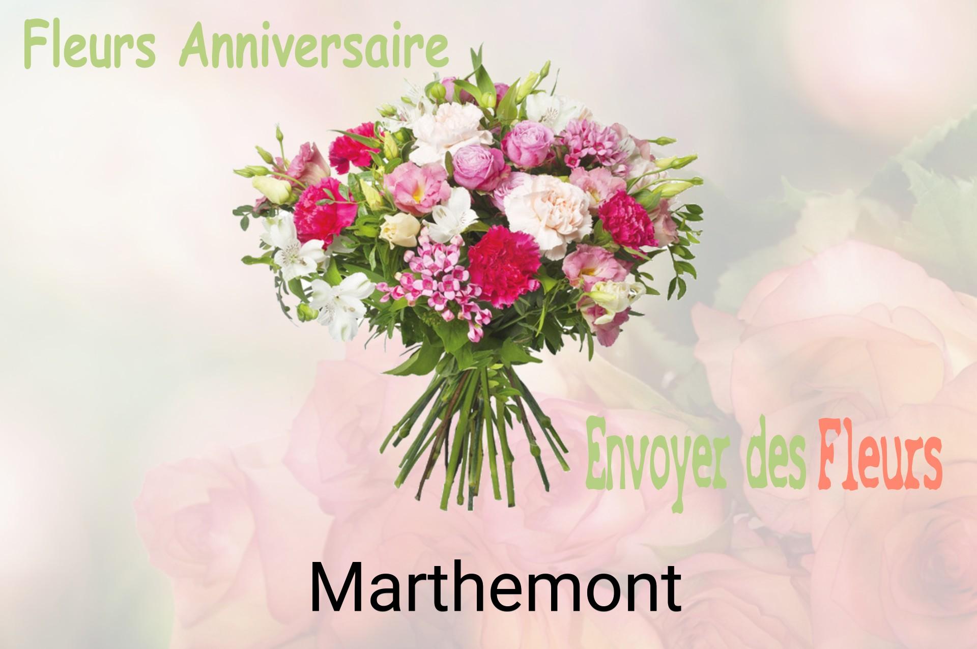 Bouquet de fleurs d’anniversaire livré à Marthemont